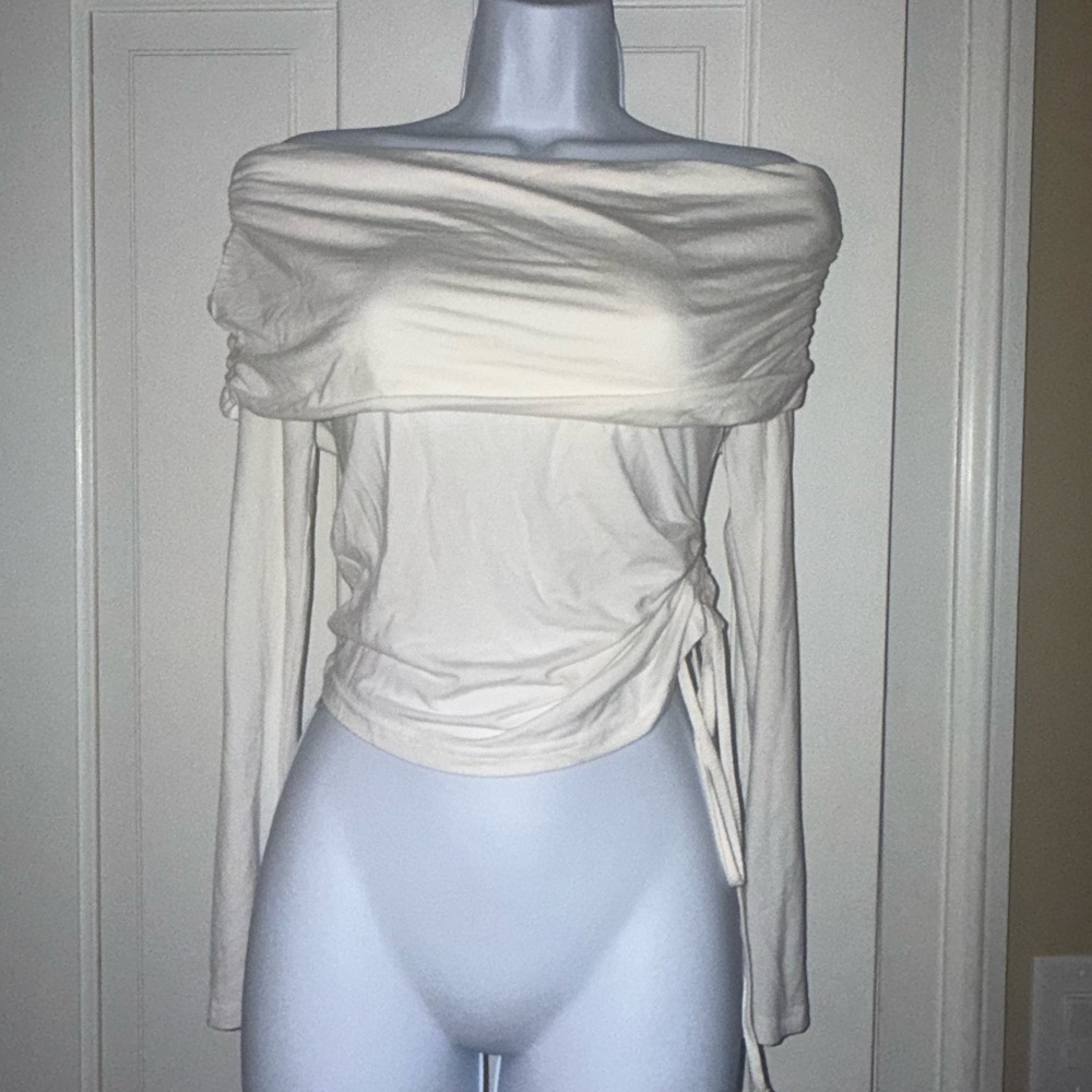 Elegant Off-Shoulder White Top